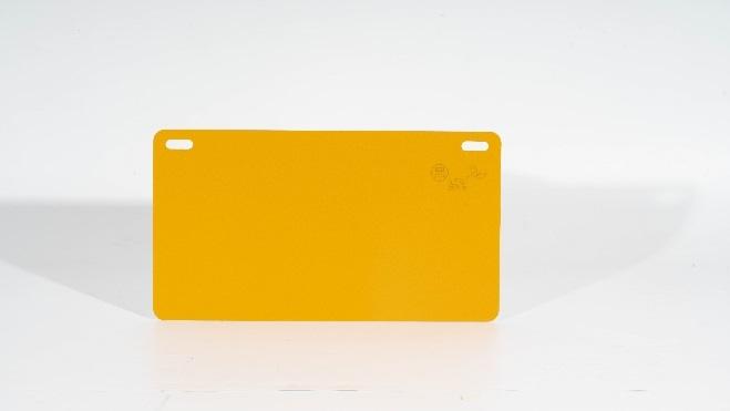 Motorcycle license plate semi-finished product